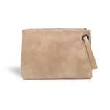 Leather Envelope Zipper Clutch Bag for Women