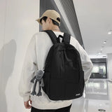 Solid Women's Backpack Bags Large Capacity Outdoor Travel Schoolbags
