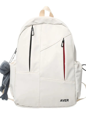 Solid Women's Backpack Bags Large Capacity Outdoor Travel Schoolbags