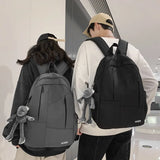 Solid Women's Backpack Bags Large Capacity Outdoor Travel Schoolbags