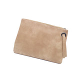 Solid Leather Envelope Clutch Bag for Women Evening Handbag