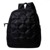 Soft Fluffy Space Cotton Backpack Unisex School Bag Winter Quilted