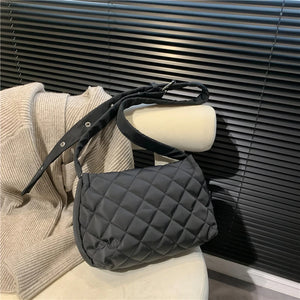 Soft Cotton Shoulder Bag Winter Female Underarm Bag