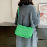 Soft Cotton Shoulder Bag Winter Female Underarm Bag