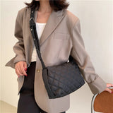 Soft Cotton Shoulder Bag Winter Female Underarm Bag