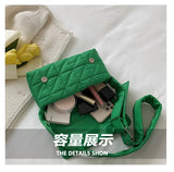 Quilted Shoulder Bag Winter Nylon Padded Crossbody Handbag