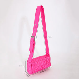 Winter Nylon Quilted Shoulder Bag Women