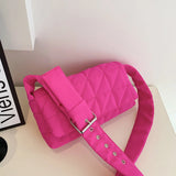 Quilted Shoulder Bag Winter Nylon Padded Crossbody Handbag