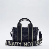 Quilted Women Handbags Nylon Shoulder Bag Crossbody Bag Small Tote