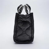 Quilted Women Handbags Nylon Shoulder Bag Crossbody Bag Small Tote