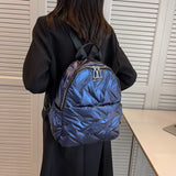Winter Down Cotton Backpack for Women