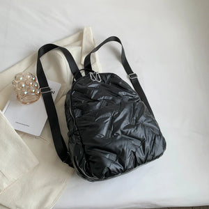 Winter Down Cotton Backpack for Women
