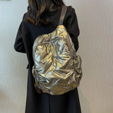 Winter Down Cotton Women Backpacks School Bags for Teenager