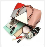 Splicing Women's Shoulder Bag Large Capacity Handbag