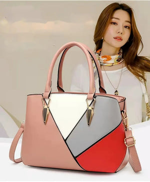 Splicing Women's Shoulder Bag Large Capacity Handbag