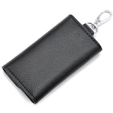 Split Cow Leather Key Holder Waist Bag Travel Organizer Pouch