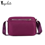 Nylon Messenger Bag for Women Large Capacity Casual Crossbody Bag