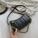 Spring Crossbody Bag Women Chain Handbags Leather Shoulder Bag
