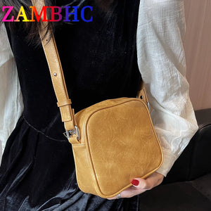 Spring Small Soft Leather Shoulder Side Bags for Women Handbags