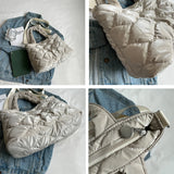 Spring Shoulder Bag for Women, Light Tote Quilted Crossbody