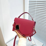 Square Shoulder Bag Chain Handle Small Handbags And Purses