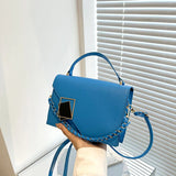 Square Shoulder Bag Chain Handle Small Handbags And Purses
