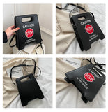 Square Women Shoulder Bag Candy PU Leather Female Crossbody Bags