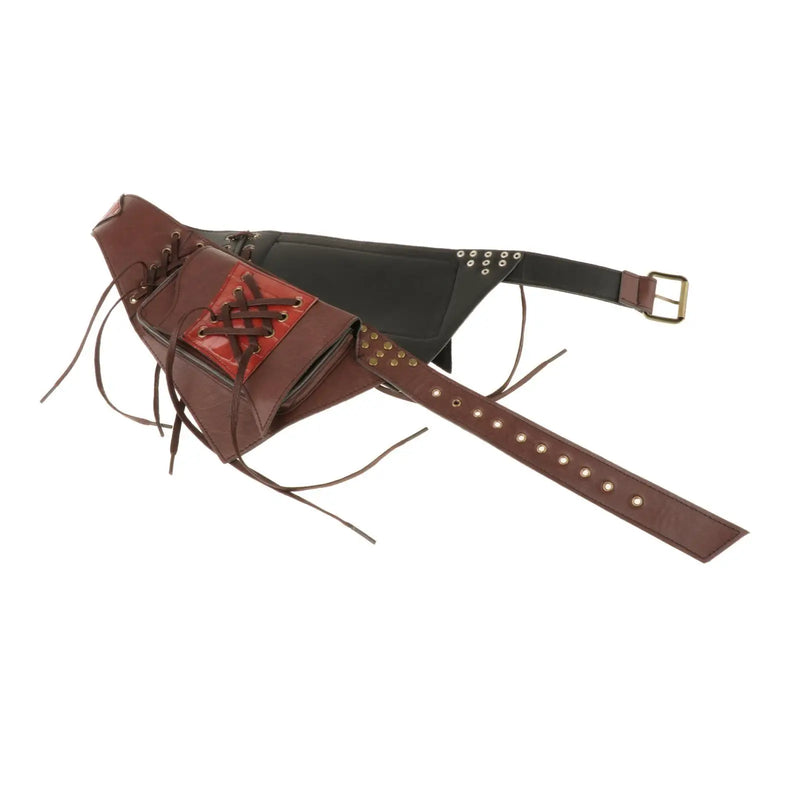 Steampunk Waist Bag Pouch Adjustable Fanny Pack for Camping