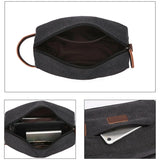 Canvas Waterproof Toiletry Organizer Bag for Men Women