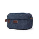 Canvas Waterproof Toiletry Organizer Bag for Men Women