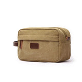 Canvas Waterproof Toiletry Organizer Bag for Men Women