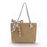 Woven Basket Tote Summer Beach Bags Lady Handbags