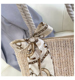 Woven Basket Tote Summer Beach Bags Lady Handbags