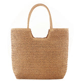 Straw Beach Women Shoulder Bag Woven Boho Summer Tote Shopper Bag