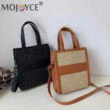 Straw Women Shoulder Bag Woven Crossbody Bag Fashionable Decoration
