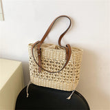 Straw Woven Bag Women's Handbag Shoulder Bag Large Capacity Tote Bag