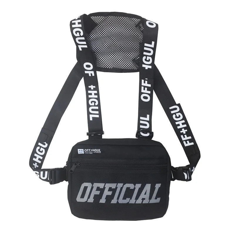 Streetwear Tactical Vest Hip Hop Chest Rig Bag