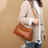 Stripe Crossbody Bags For Women Handbags High Pu Leather Ladies Shoulder Bag