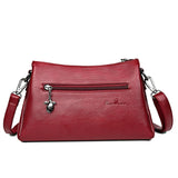Stripe Crossbody Bags For Women Handbags High Pu Leather Ladies Shoulder Bag
