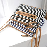 Striped Shoulder Bag Ladies Casual Flap Crossbody Bags for Women