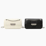 Striped Women Shoulder Bag Chains Crossbody Bags Small Phone Flap