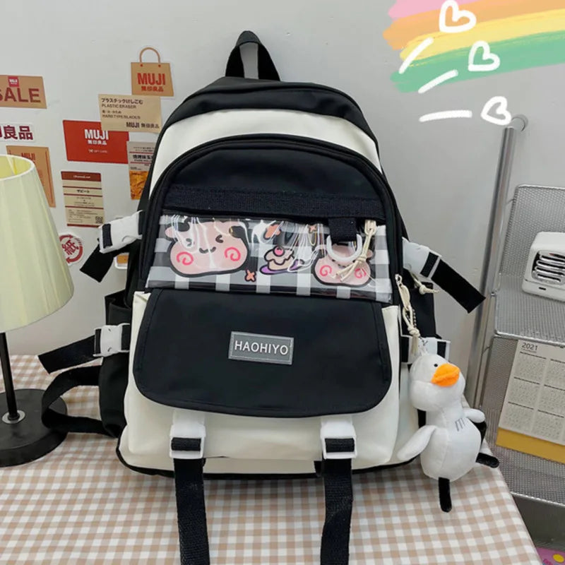 High Capacity School Shoulder Bag Women Laptop Bag Female Travel Backpack