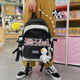 High Capacity School Shoulder Bag Women Laptop Bag Female Travel Backpack