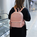 Student Canvas Backpack Lady Large Capacity Rucksack Multi-pocket Shoulder Bags