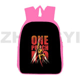 One-Punch Man Backpacks for Women 12/16 Inch, Large Capacity Shoulder Bag