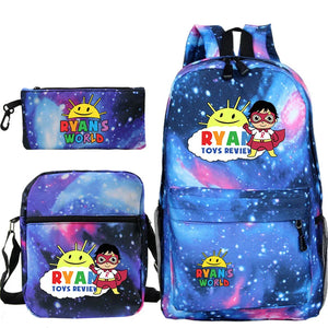 Boys Girls School Backpack Pattern Rucksack Teens Mochila
