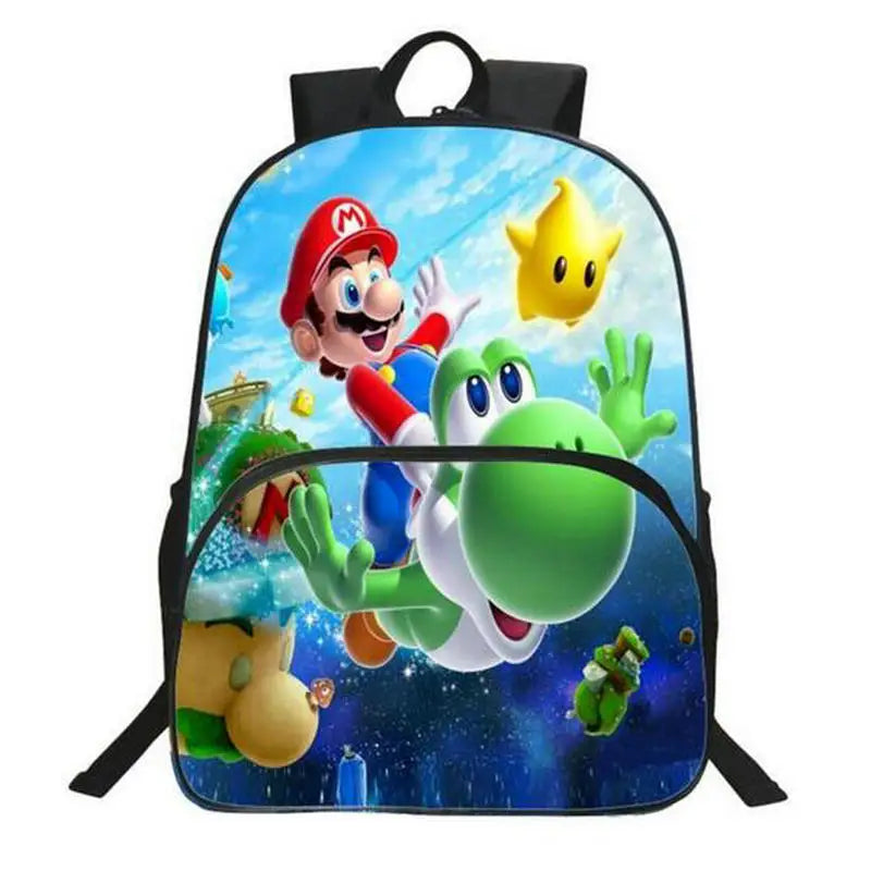 16" Hero Teen Boys School Bags Kids Bookbag Cartoon School Backpack