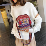 Summer Beach Bag Lady Travel Handbag Women's Woven Shoulder
