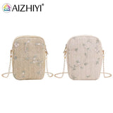 Summer Beach Straw Clutch Bag Woven Bag Women Travel Shoulder Bag