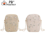 Summer Beach Straw Clutch Bag Women Shoulder Travel Bag
